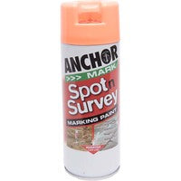 Anchor Spot N Survey Aerosol Paint Orange Fluorescent 350g