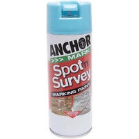 Anchor Spot N Survey Aerosol Paint Blue Fluorescent 350g