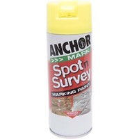 Anchor Spot N Survey Aerosol Paint Yellow Fluorescent 350g