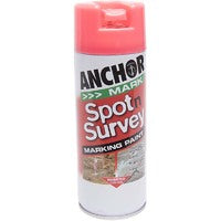 Anchor Spot N Survey Aerosol Paint Red Fluorescent 350g