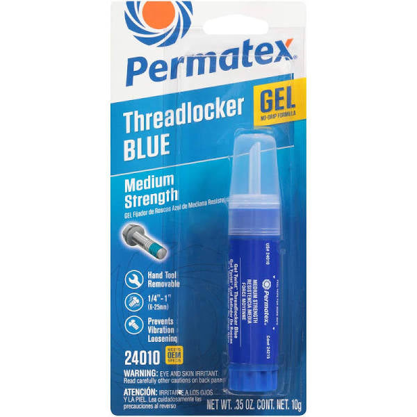 Permatex Medium Strength Threadlocker Blue Gel 10g