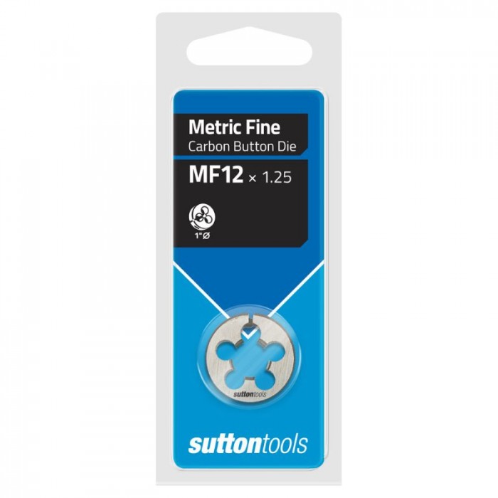 SUTTON TOOLS Button Die MF12 x 1.25 1" OD Carbon