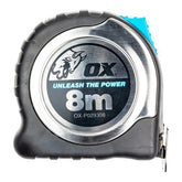 OX STAINLESS STEEL 8M TAPE MEASURE