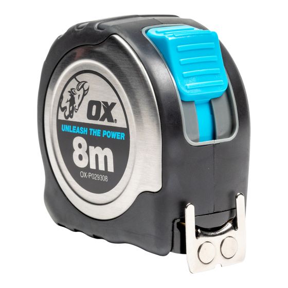 OX STAINLESS STEEL 8M TAPE MEASURE