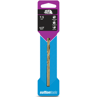 Sutton Tools 7.5mm Heavy Duty Cobalt Jobber Drill Bit