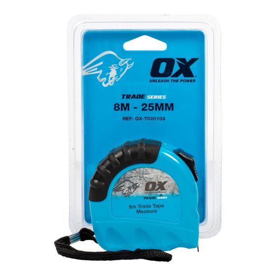 8M - 25mm OX TRADE TAPE MEASURE